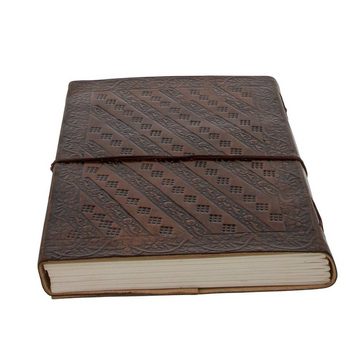KUNST UND MAGIE Tagebuch Leder Tagebuch handgefertigt-geprägtes Notizbuch Lord Ganesha 18x13cm
