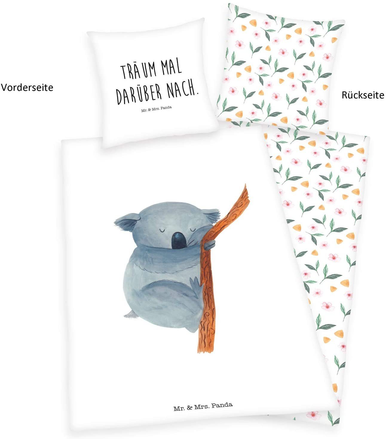 Herding Bettwäsche Mr. & Mrs. Panda Wende Bettwäsche-Set 155 x 220 cm Überg günstig online kaufen