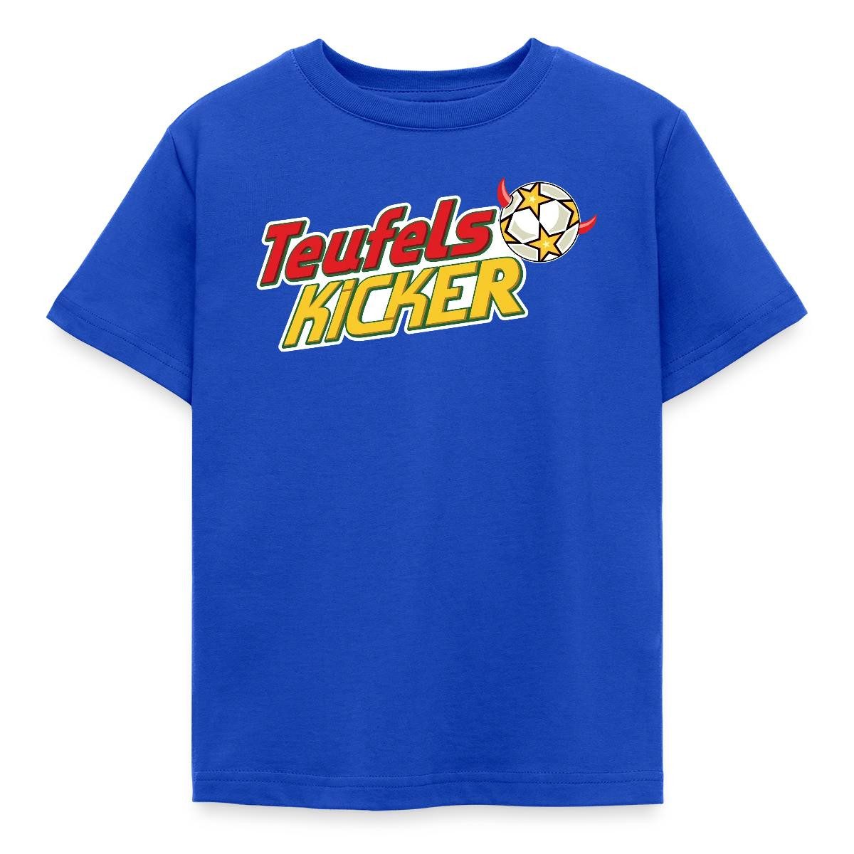 T-Shirt Teufelskicker Logo Mit Fußball Kinder T-Shirt