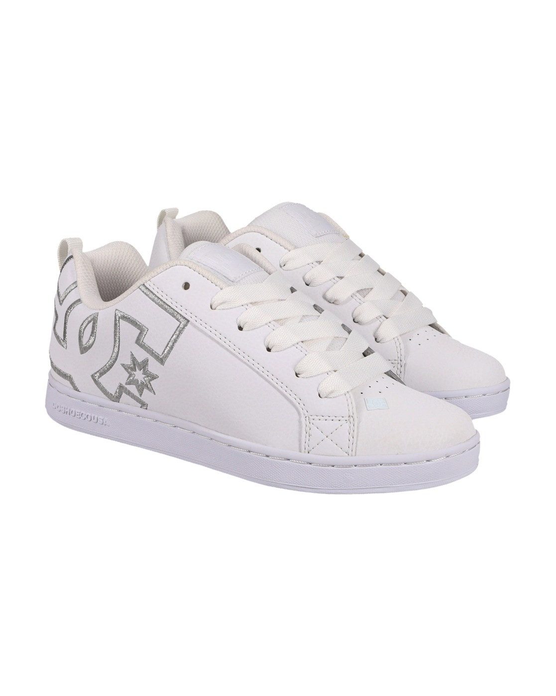 DC Shoes Silver White/M Court Sneaker Graffik