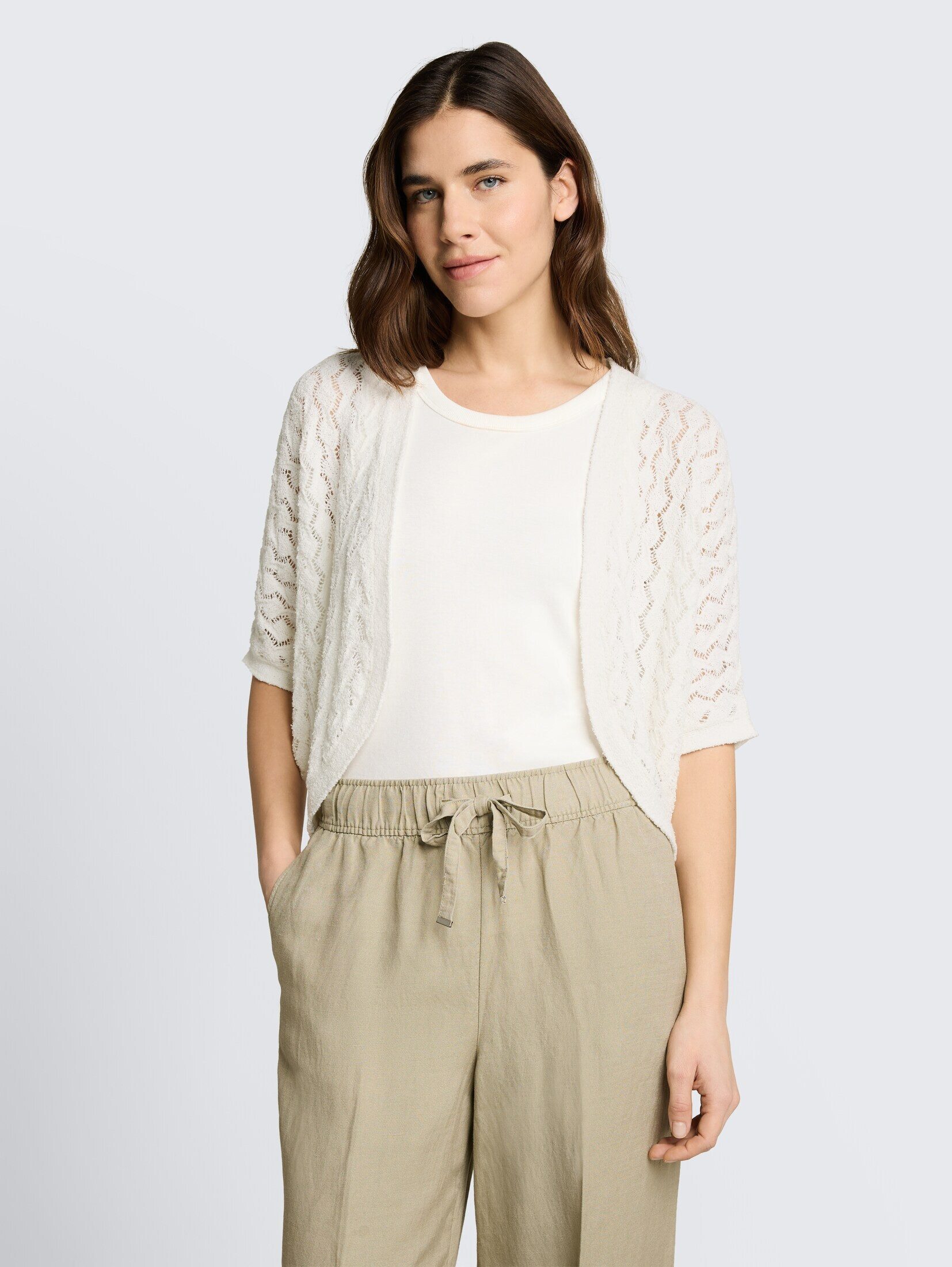 TOM TAILOR Cardigan Pullover & Strickjacken Oversize Bolero Cardigan