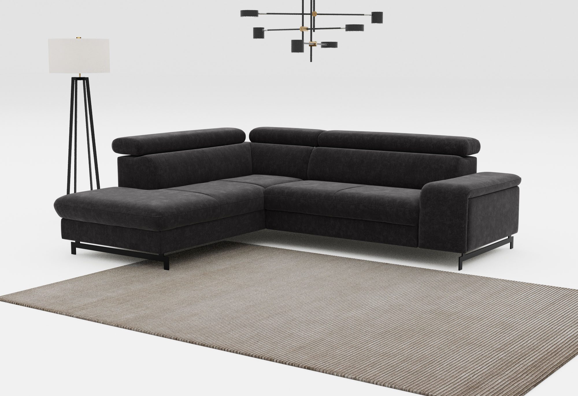 COTTA Ecksofa "Emma L-Form", mit Kopfteilverstellung, wahlweise mit Bettfun günstig online kaufen