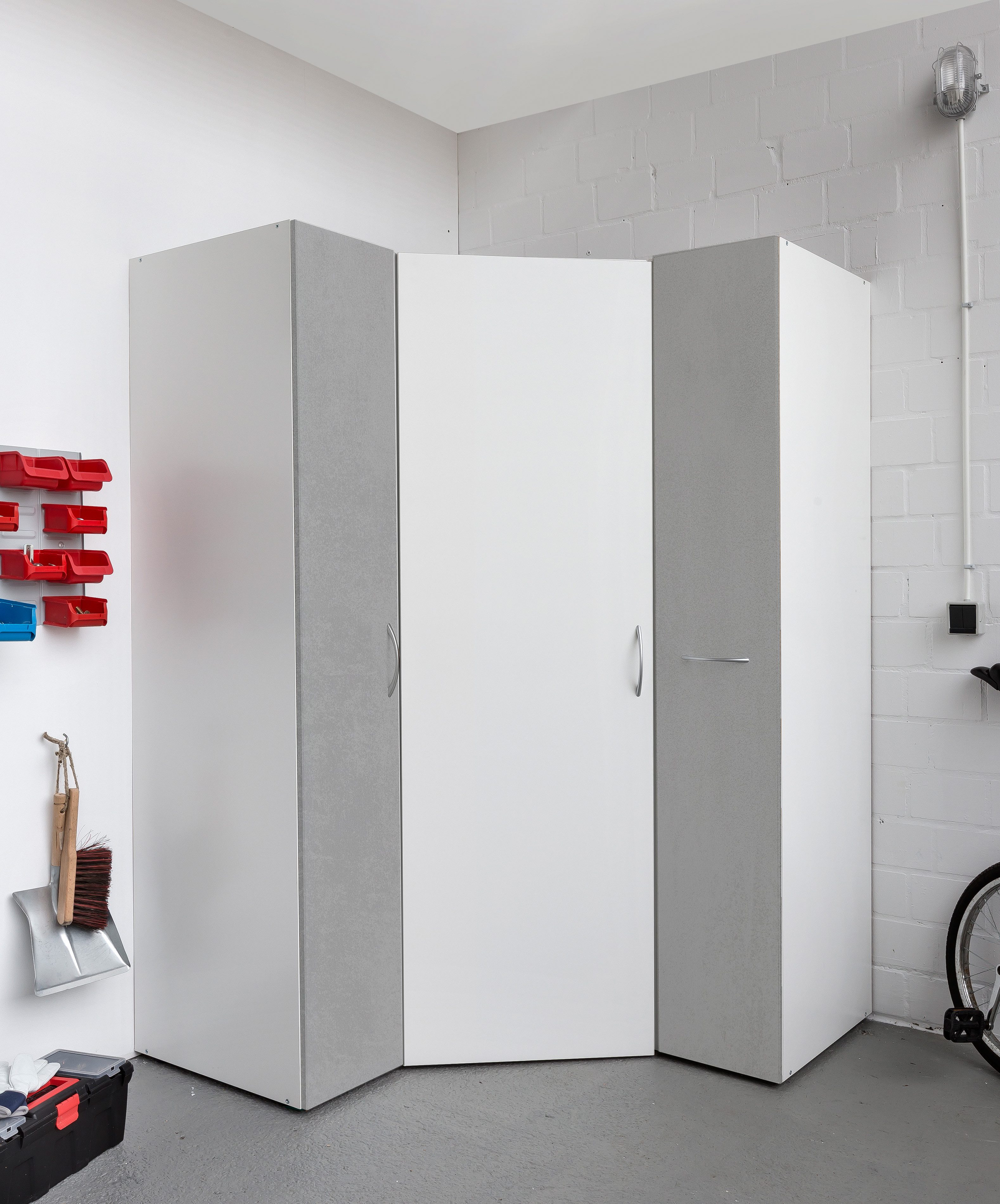 Wimex Mehrzweckschrank-Set Multiraumkonzept, 3-teiliges Set, Stauraumwunder, Ecklösung, individuell einsetzbar