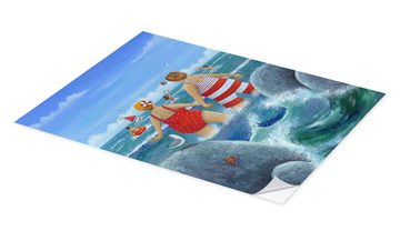 Posterlounge Wandfolie Peter Adderley, Ich mag an der Küste sein, Wohnzimmer Maritim Illustration