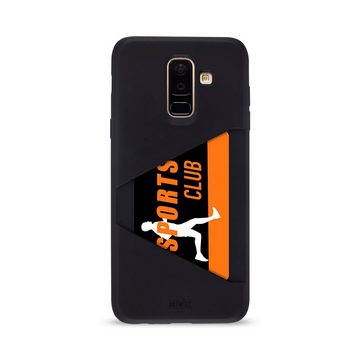 Artwizz Smartphone-Hülle Artwizz TPU Card Case - Artwizz TPU Card Case - Ultra dünne, elastische Schutzhülle mit Kartenfach auf der Rückseite für Galaxy A6 Plus (2018), Schwarz