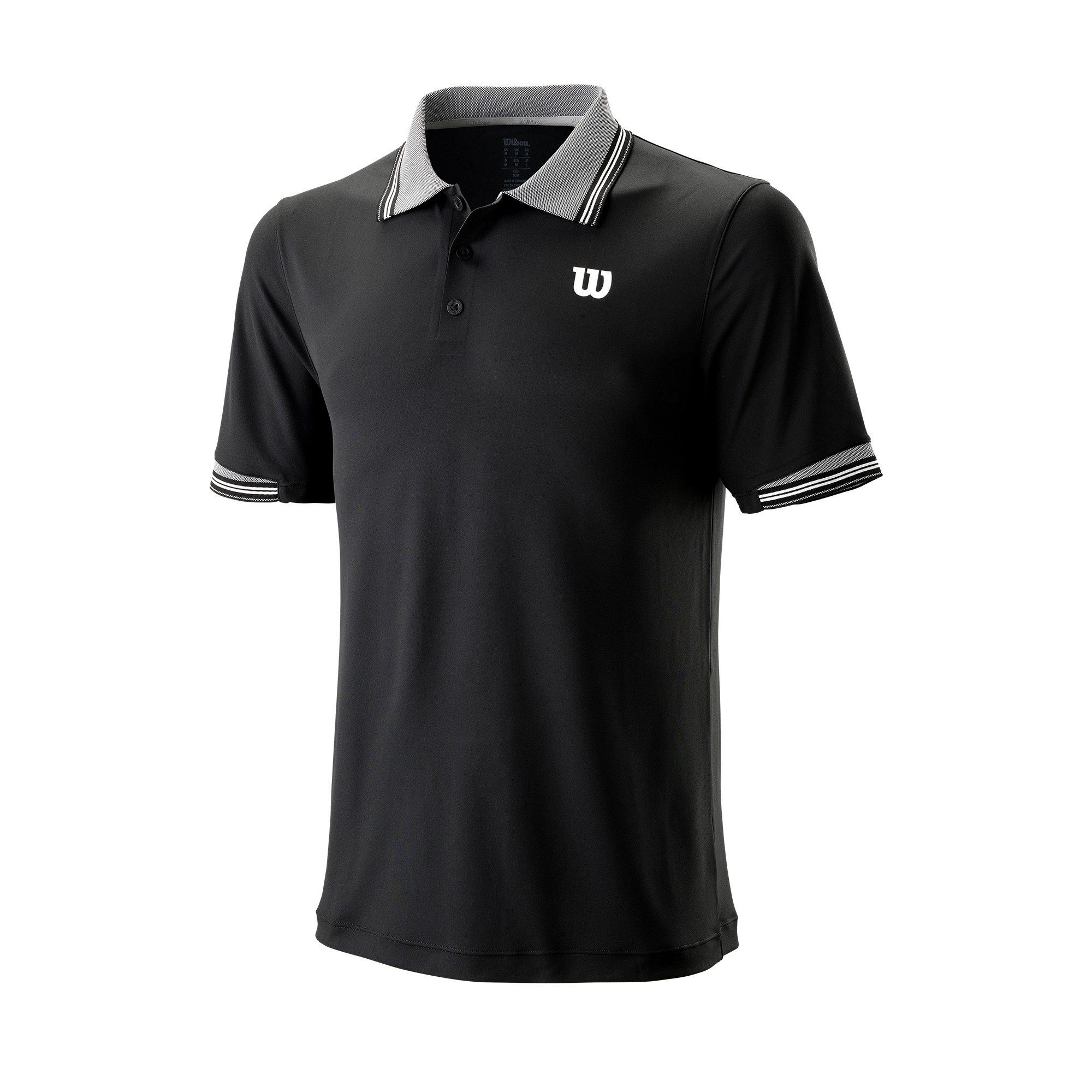 Wilson Poloshirt Star Tipped #19 schwarz Herren