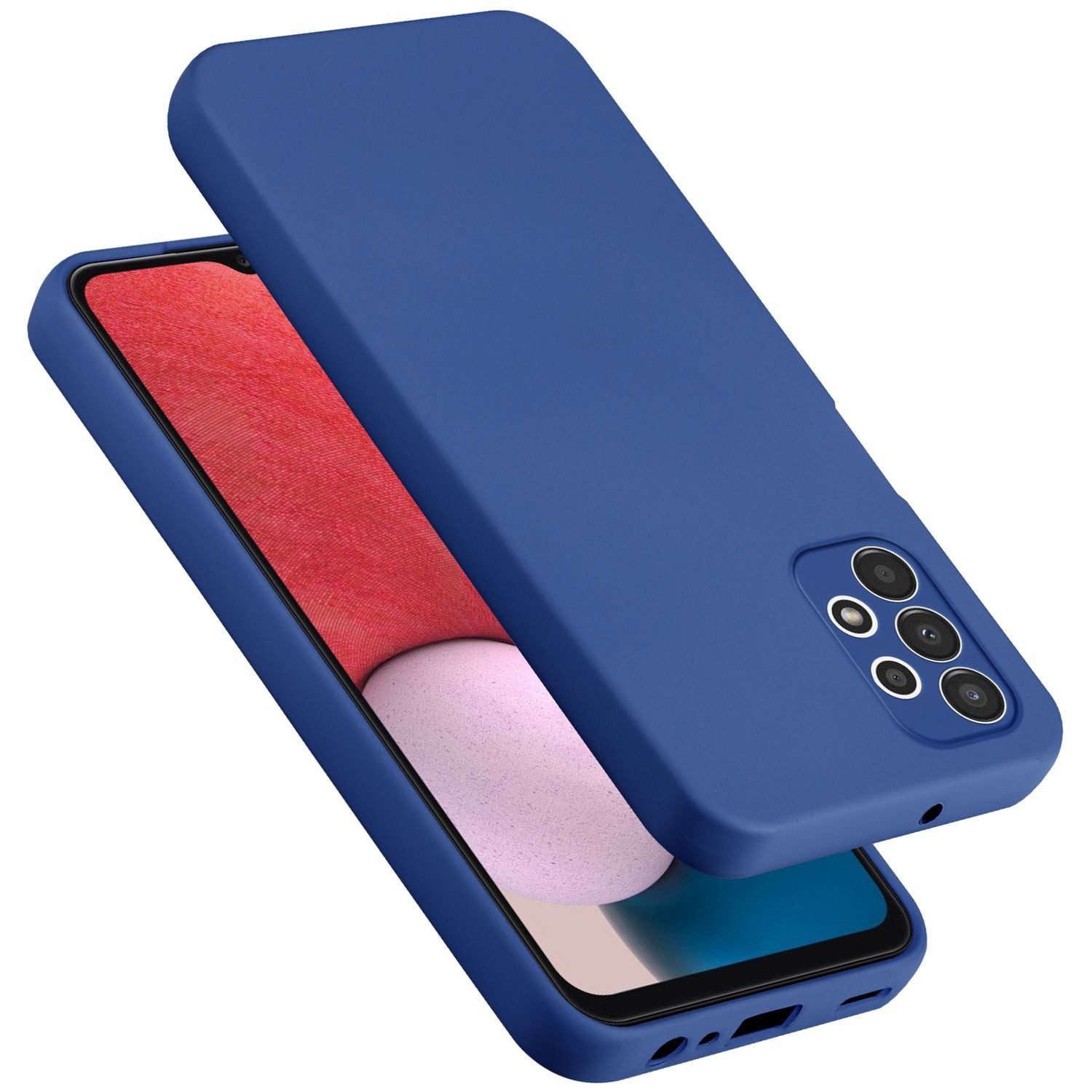 Cadorabo Handyhülle für Samsung Galaxy A13 4G Hülle Samsung Galaxy A13 4G, Flexible Hülle TPU Silikon Schutzhülle Back Cover Case