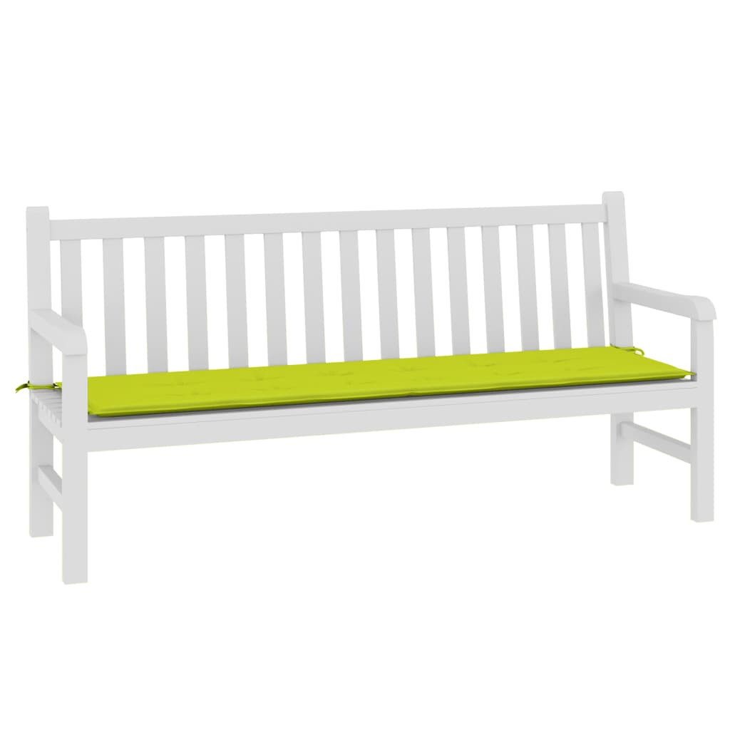 vidaXL Sitzauflage Gartenbank-Auflage Hellgrün 180x50x3 cm günstig online kaufen