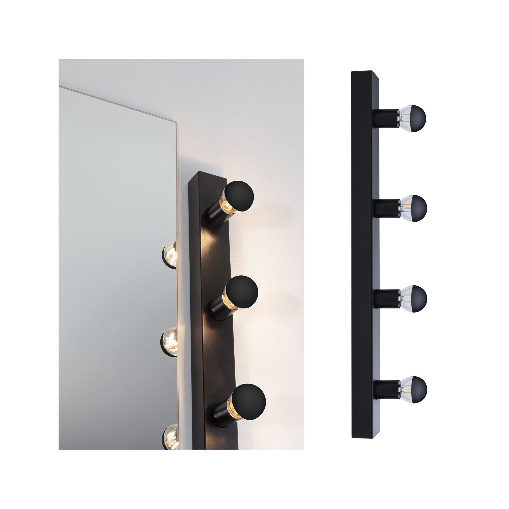 Paulmann LED Spiegelleuchte Set Spiegelleuchte Regula II inkl. Leuchtmittel 4-flammig IP44 E14 270