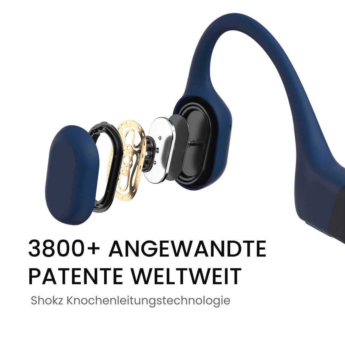 Shokz Shokz OpenRun USB-C Blue Bluetooth-Kopfhörer