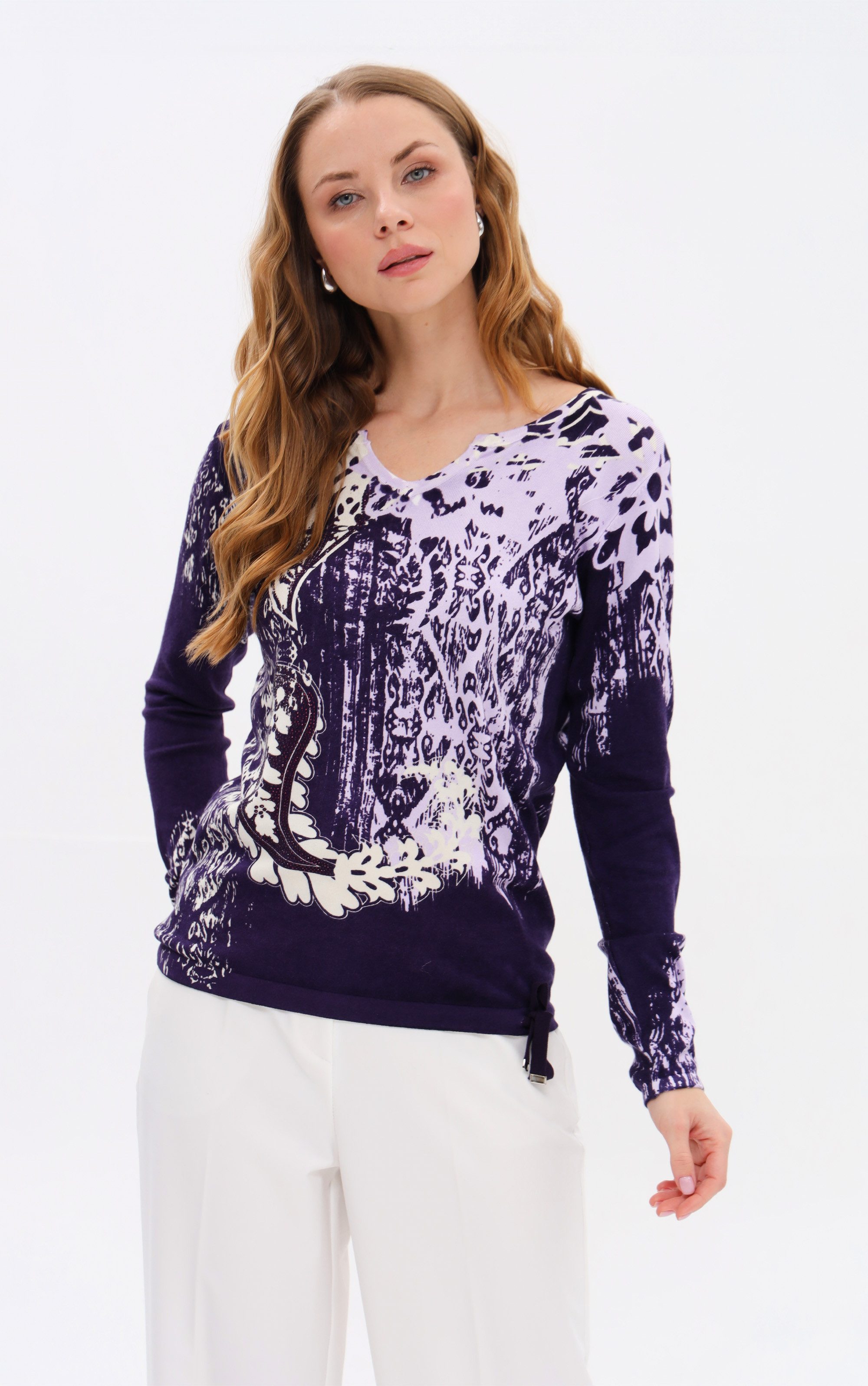 Passioni Strickpullover im Paisley Mustermix günstig online kaufen