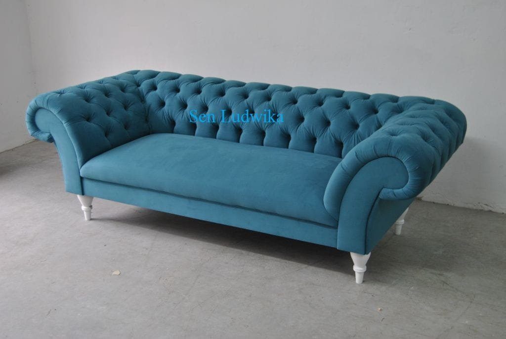 JVmoebel Chesterfield-Sofa, Chesterfield 3 Sitzer Sofa Design Sofa Couch 235 cm