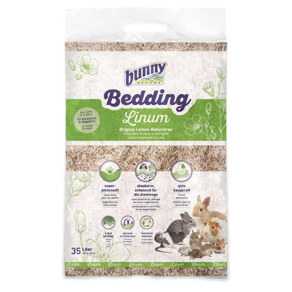 Bunny Nature Kleintierstreu bunnyBedding Linum 35 l von Bunny Nature