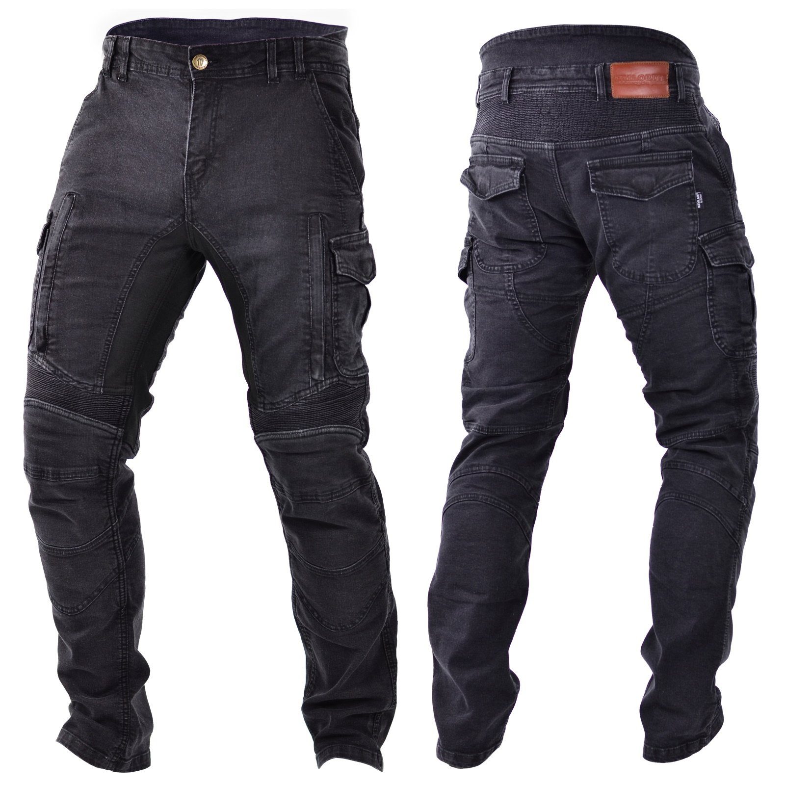 Trilobite Motorradhose Trilobite Acid Scrambler Motorrad-Jeans Herren Schwarz Regular