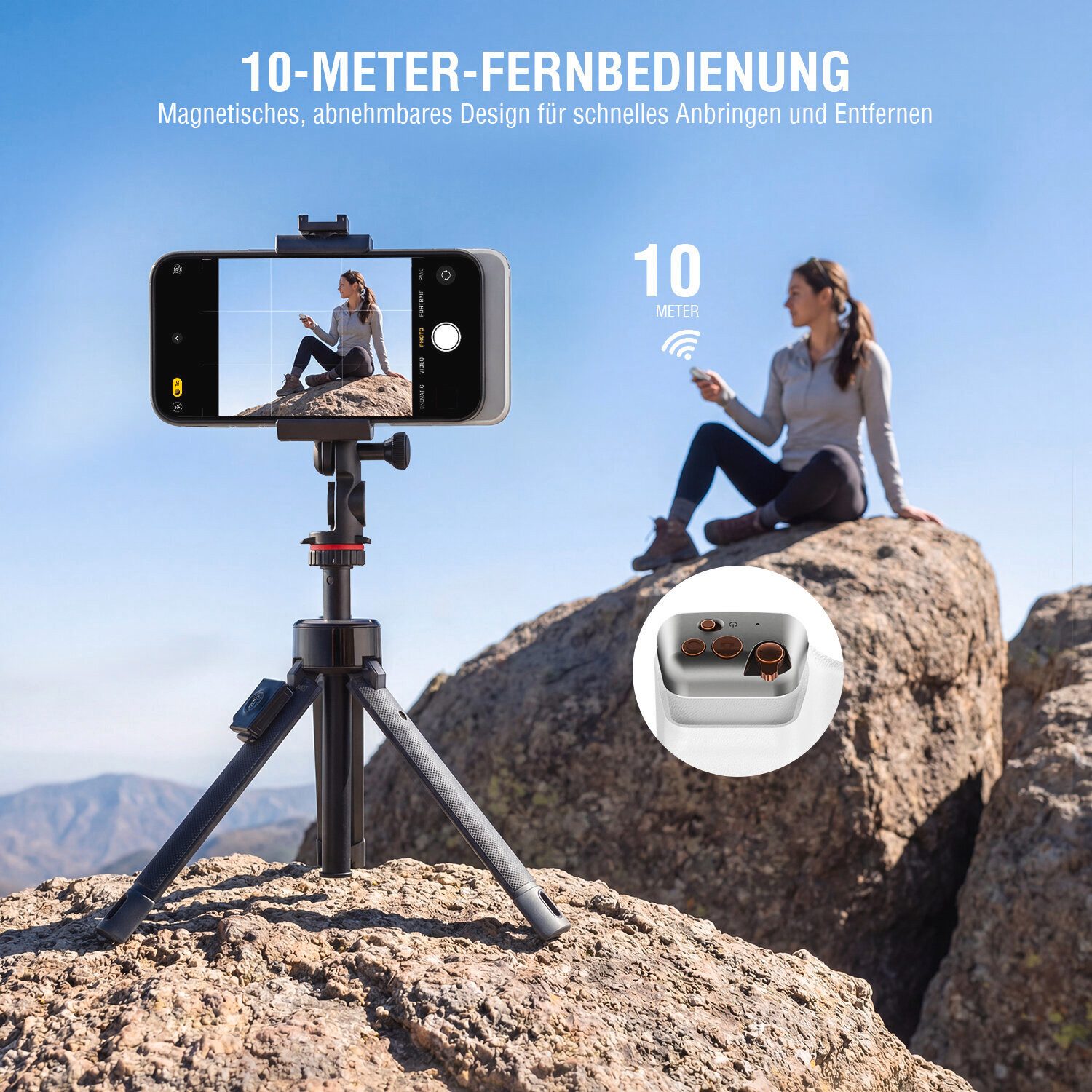 4smarts Handy-Halterung Magnetischer Smartphone Kameragriff, (3-in-1 Creator System) – Bild 3 von 5