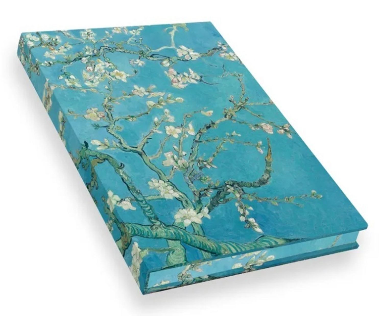 Notizbuch Echtleinen Van Gogh Blühende Mandelzweige / diverse