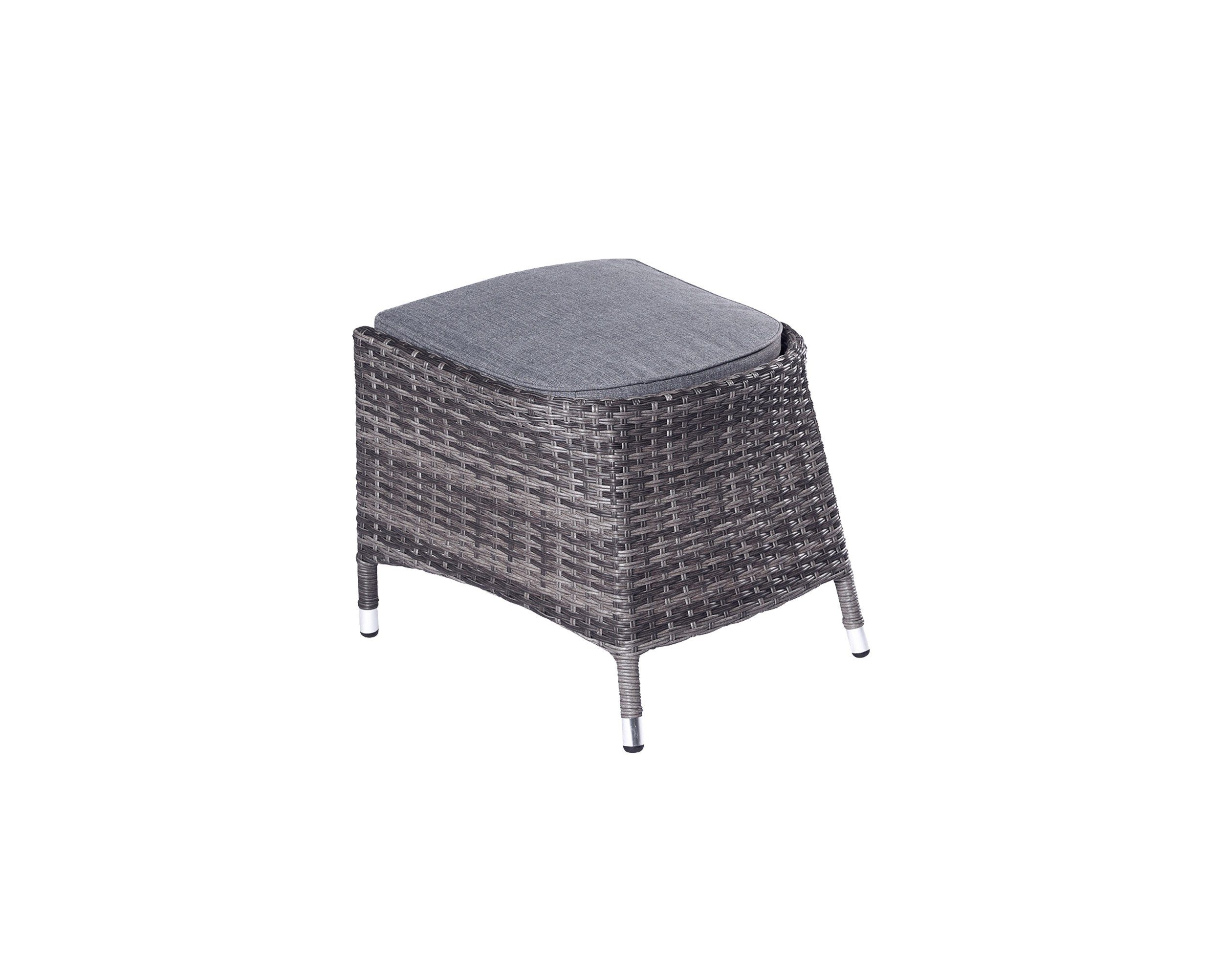LC Garden Polsterhocker Bailado Dining Hocker Fußbank omega grau