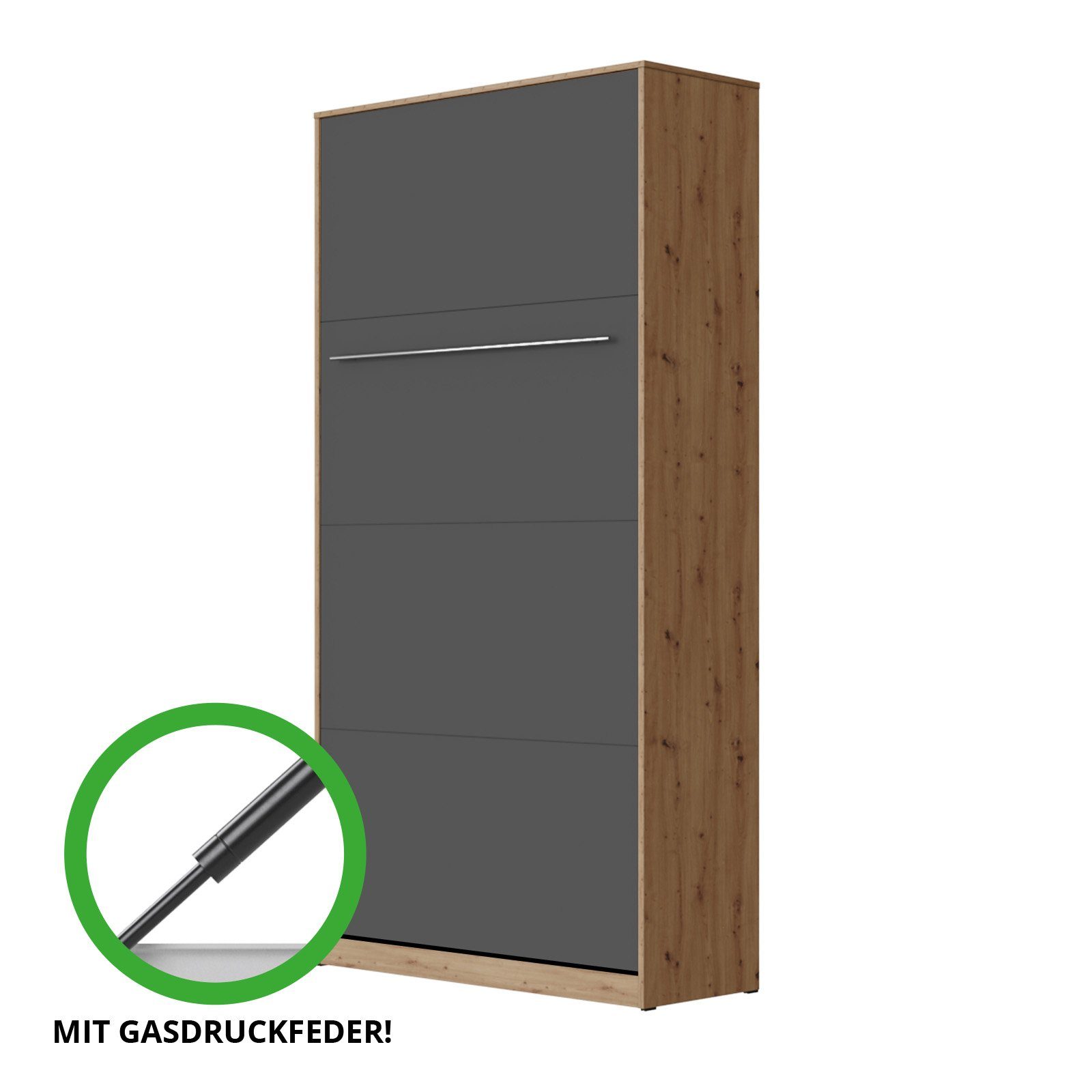 SMARTBett Schrankbett SMARTBett Standard 90x200 Vertikal/Hoch günstig online kaufen