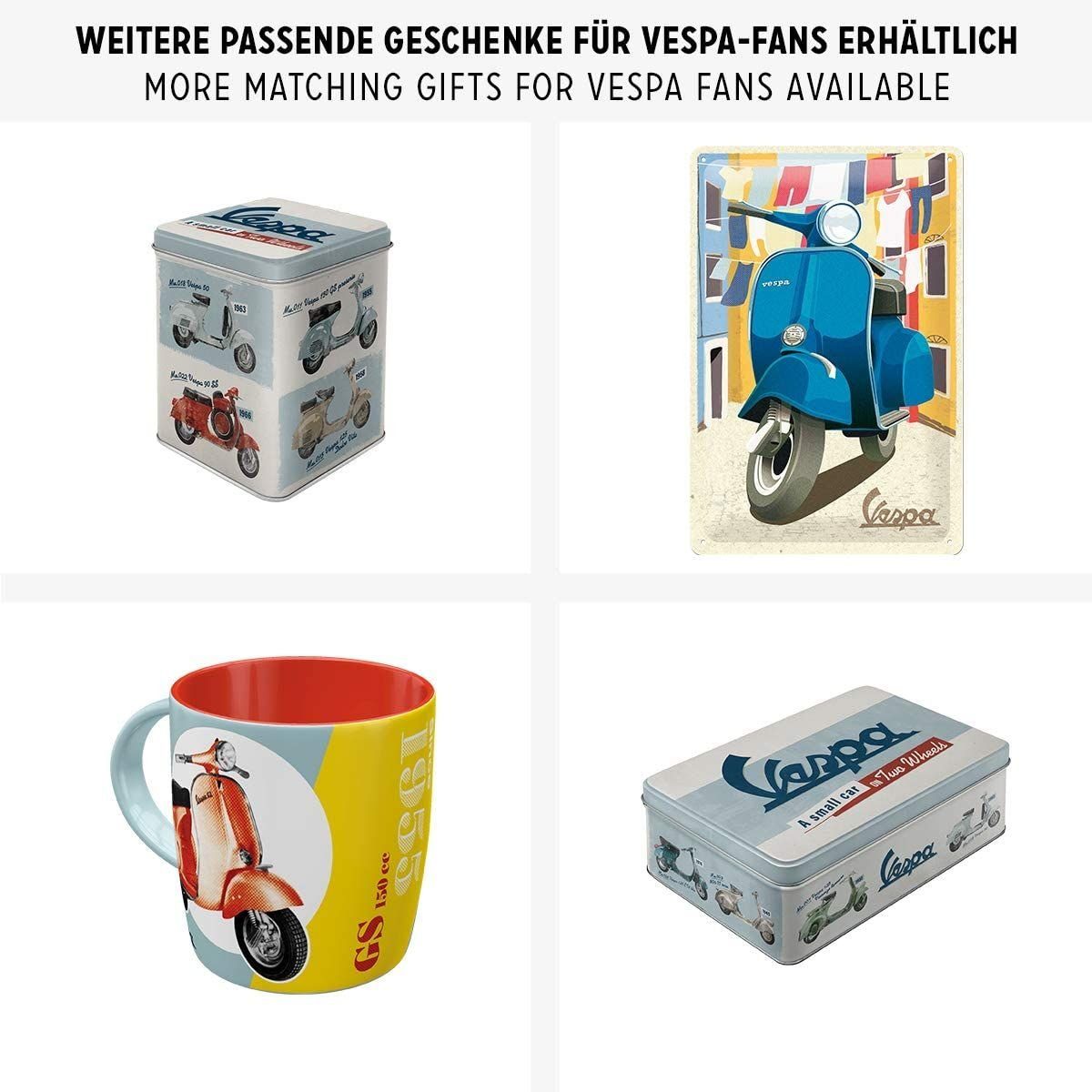 Nostalgic-Art Vorratsdose Kaffeedose Blechdose - Vespa Italian Laundry – Bild 4 von 5