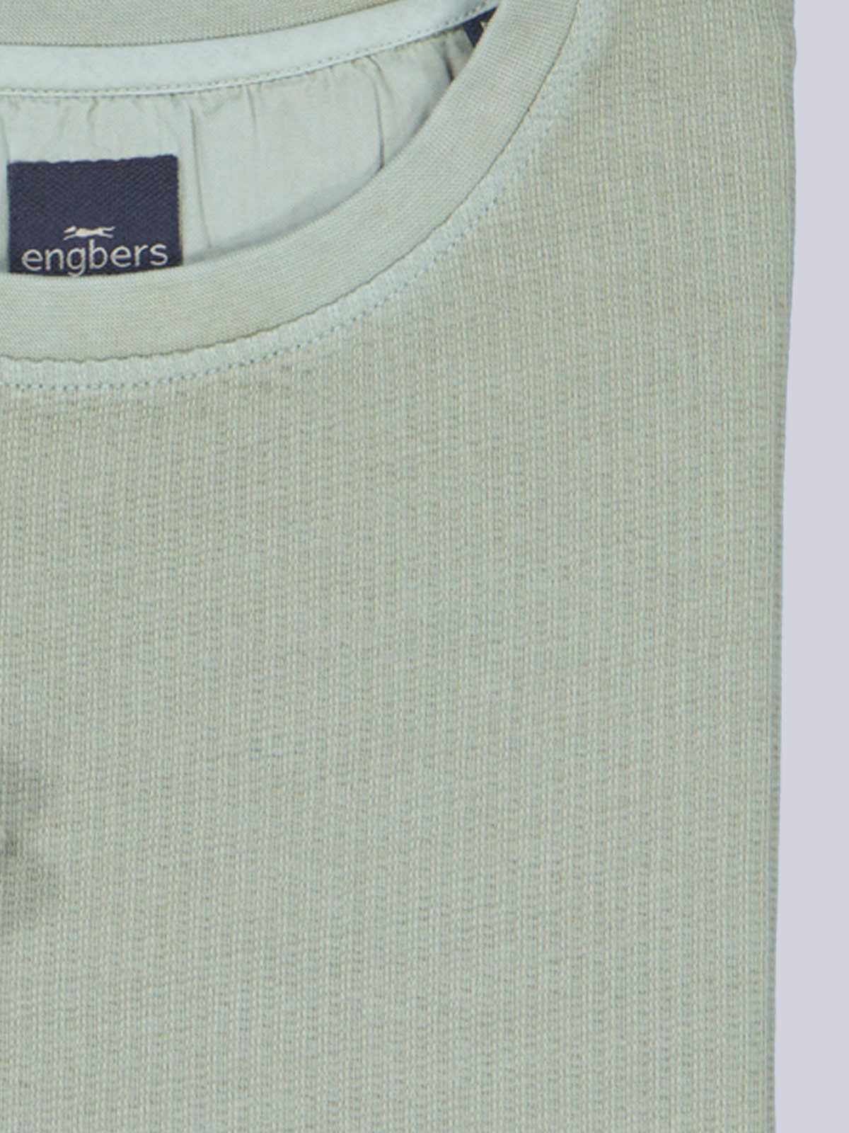 Engbers T-Shirt Herren T-Shirt strukturiert, Khaki