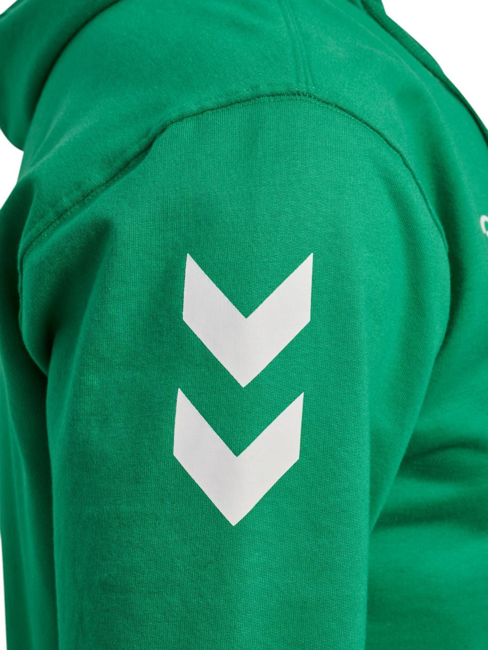 hummel Trainingsjacke hmlGO 2.0 Chevron Full-Zip Hoodie (Baumwolle, mit Kapuze) grün Herren