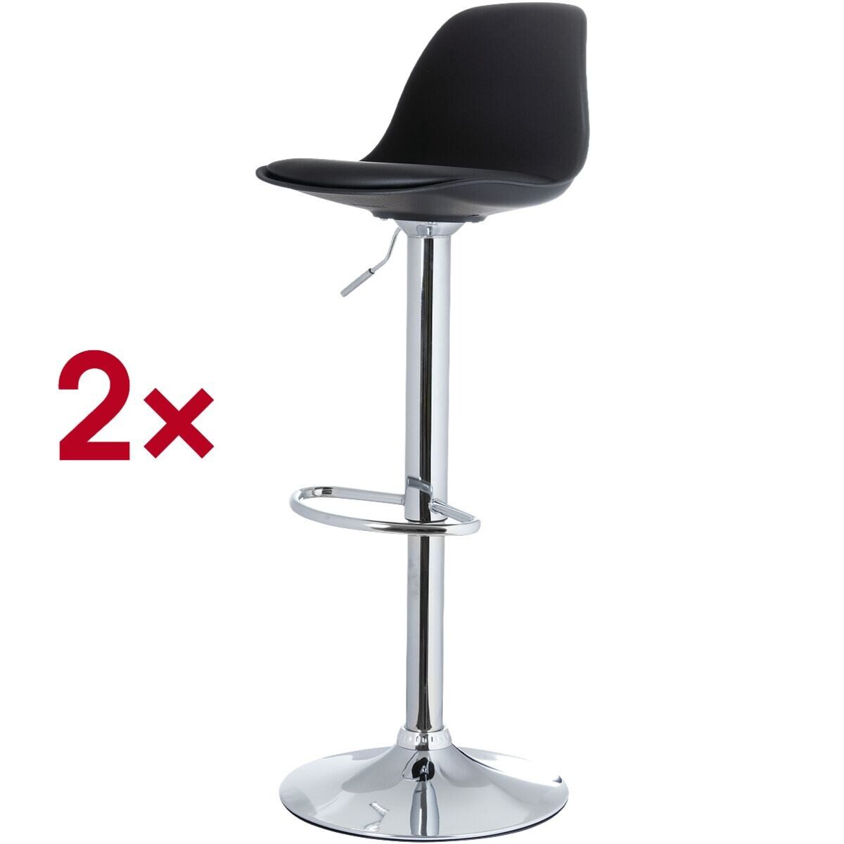 meet Barhocker Bobba (2 St., 2er-Set), höhenverstellbar von 59 - 71 cm
