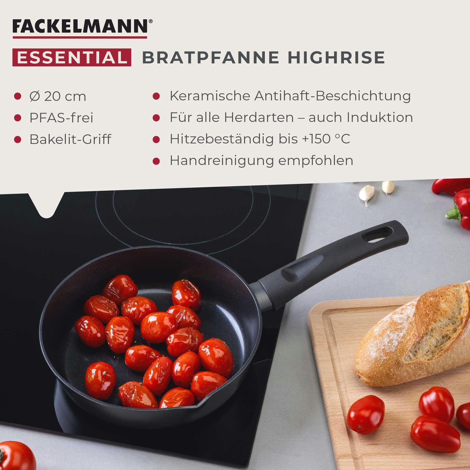 FACKELMANN Bratpfanne Antihaft-Pfanne, Kochgeschirr, Aluminium-Pfanne