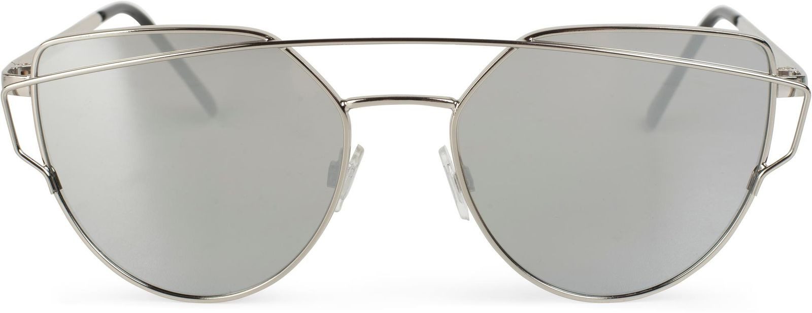 styleBREAKER Sonnenbrille Cat Eye Sonnenbrille mit Federscharnier und doppeltem Rahmen (1-St)