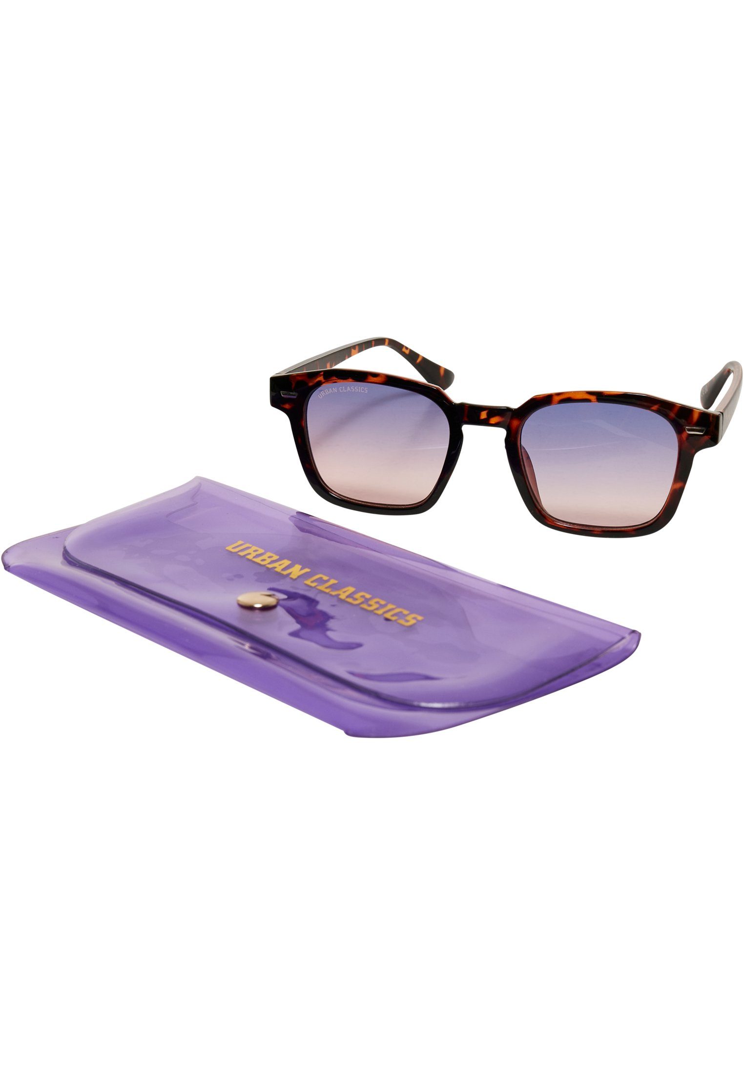 URBAN CLASSICS Sonnenbrille Unisex Sunglasses Maui With Case amber/lilac