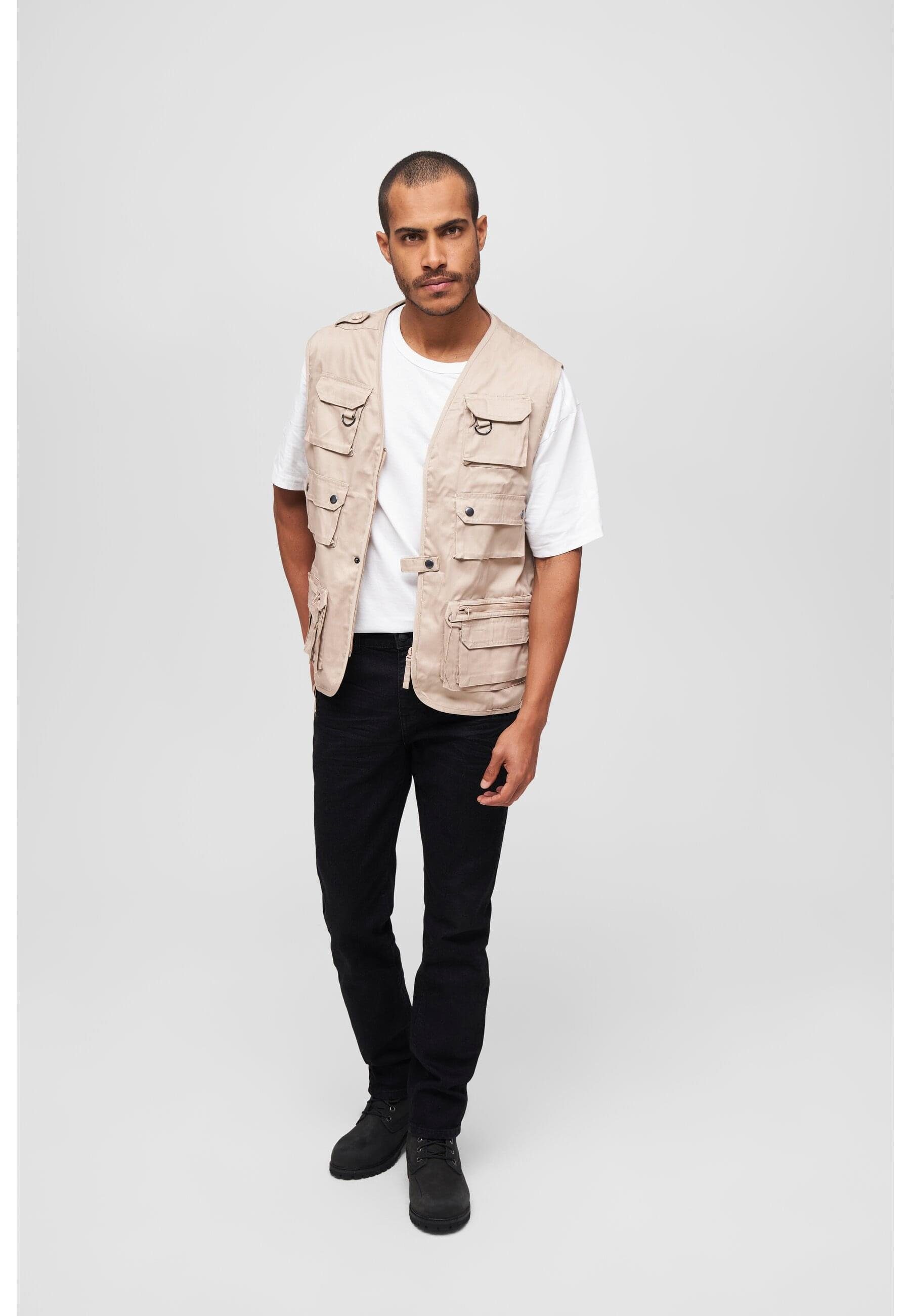 Hunting beige Herren (1-tlg) Steppweste Brandit Vest