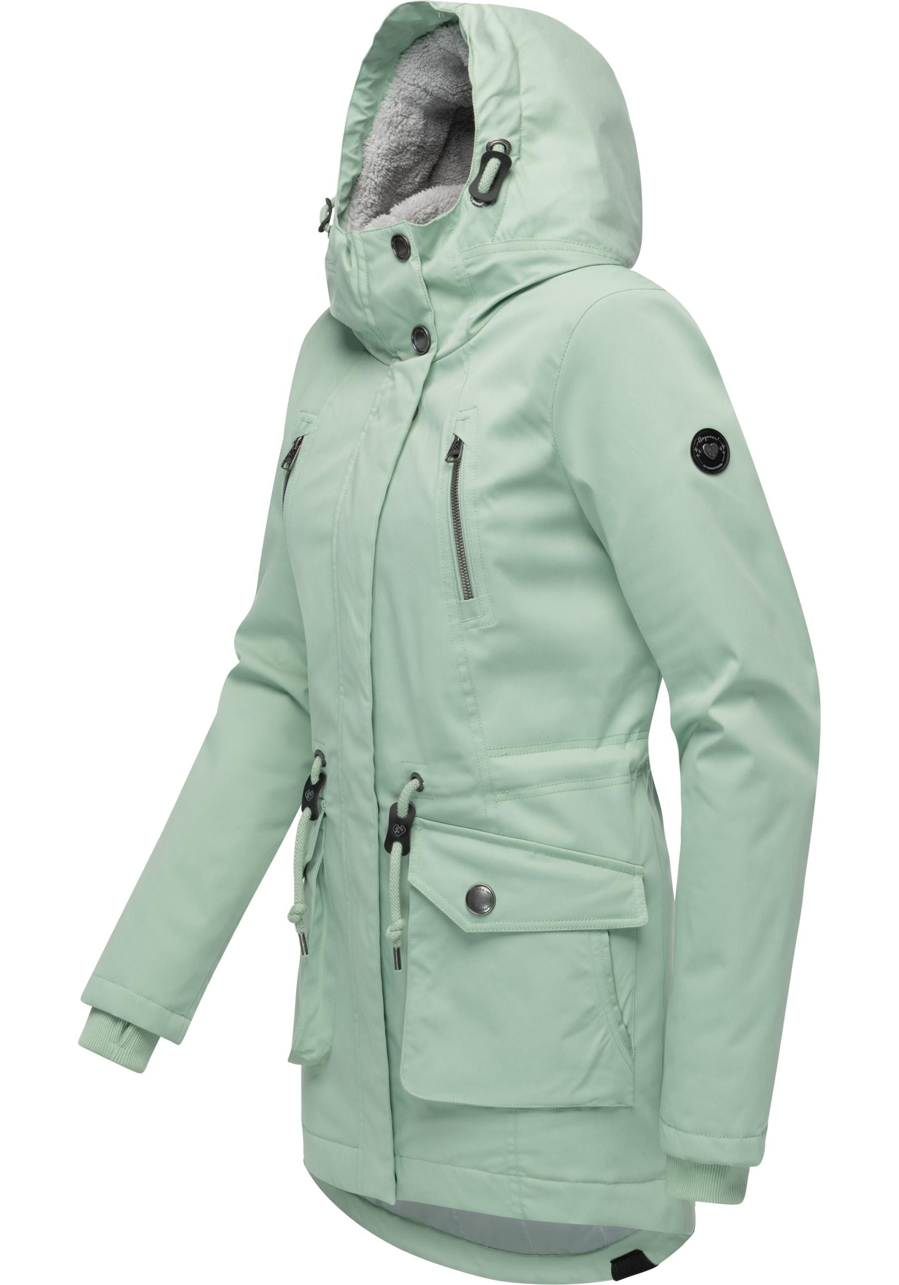 Ragwear Kurzmantel Ellsa YOUMODO Winterparka mit auffälligen Taillenzugkord günstig online kaufen
