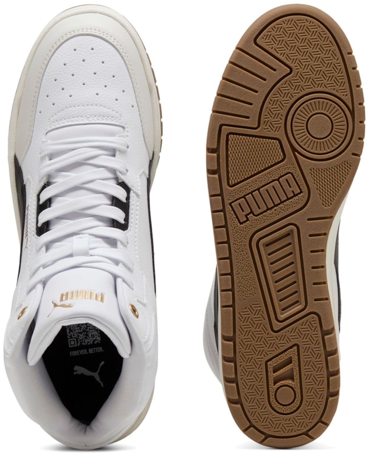 PUMA Puma Shuffle Downtown Mid White-Black-Vapor Gray Sneaker – Bild 5 von 5