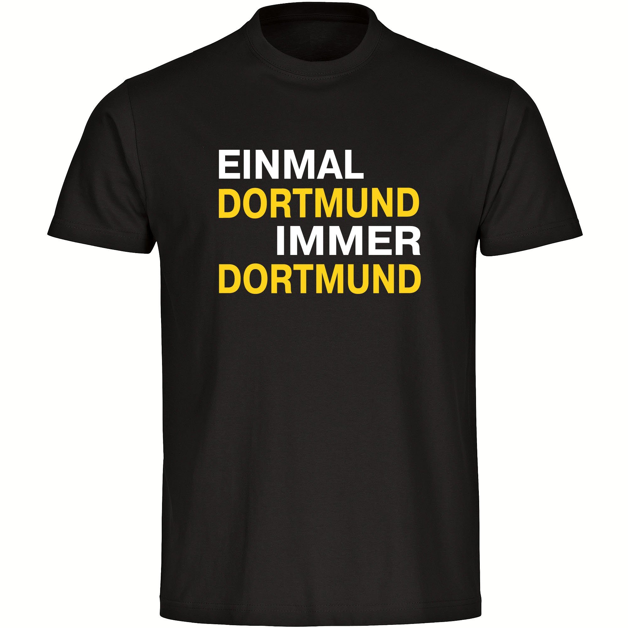multifanshop T-Shirt Kinder Dortmund - Einmal Immer - Boy Girl