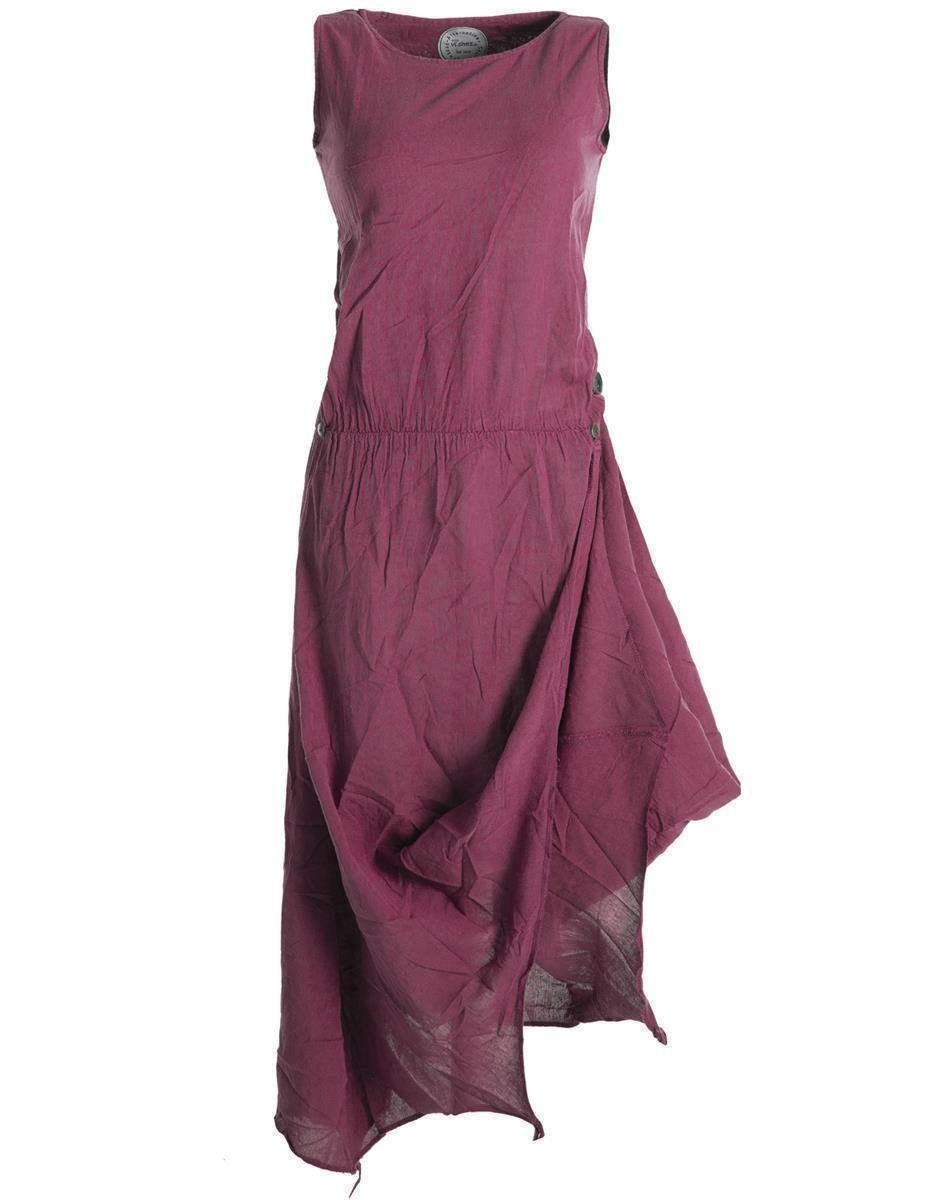 Maxikleid Ärmelloses Lagenlook Kleid zum Hochbinden