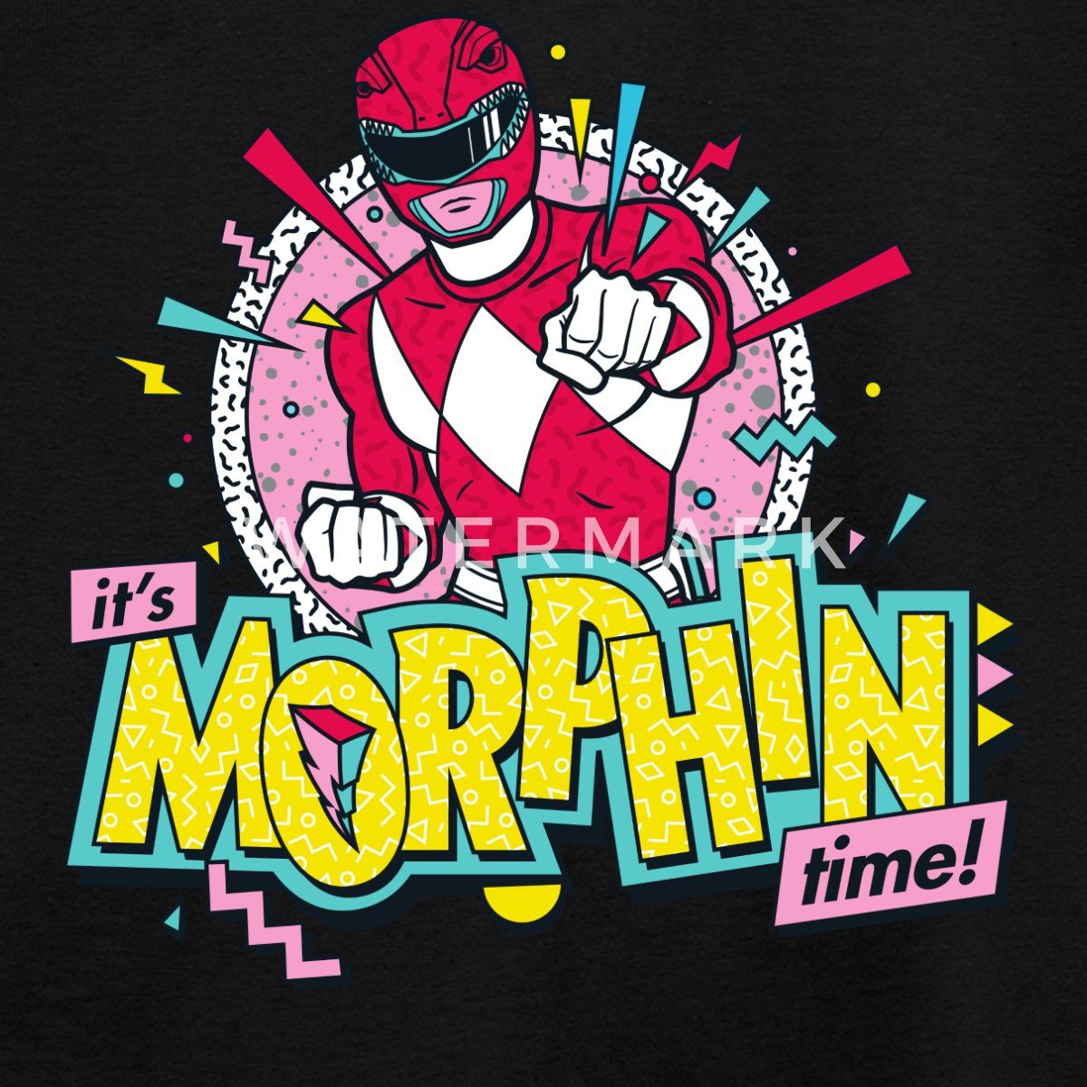 Spreadshirt T-Shirt Power Rangers It's Morphin Time Kinder T-Shirt (1-tlg)