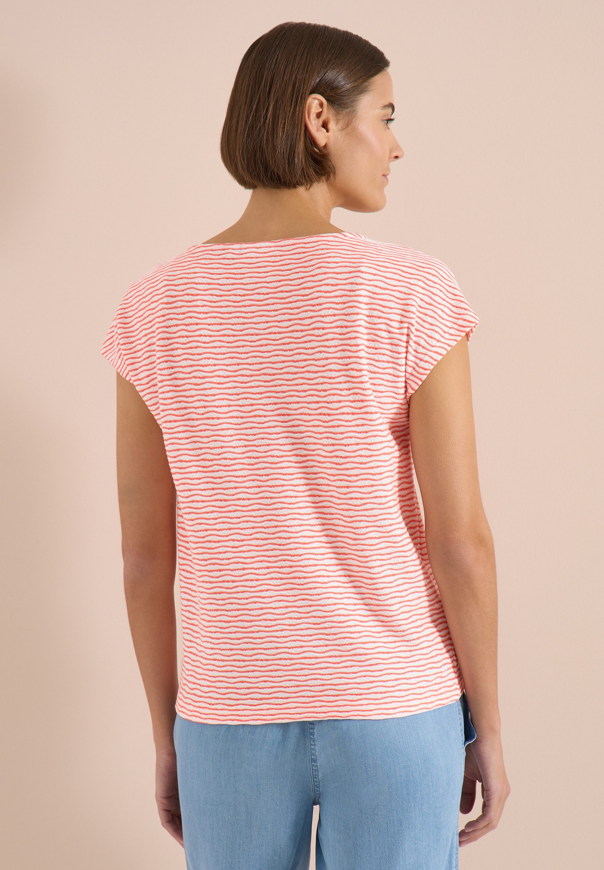CECIL T-Shirt mit feinen Streifen