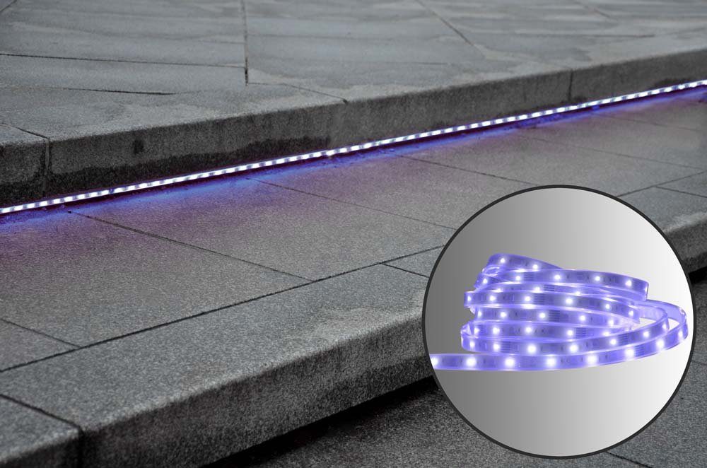 IP44 näve Stripe LED L Fernbedienung dimmbar Dekolicht, RGB Außenleuchte Lichterkette
