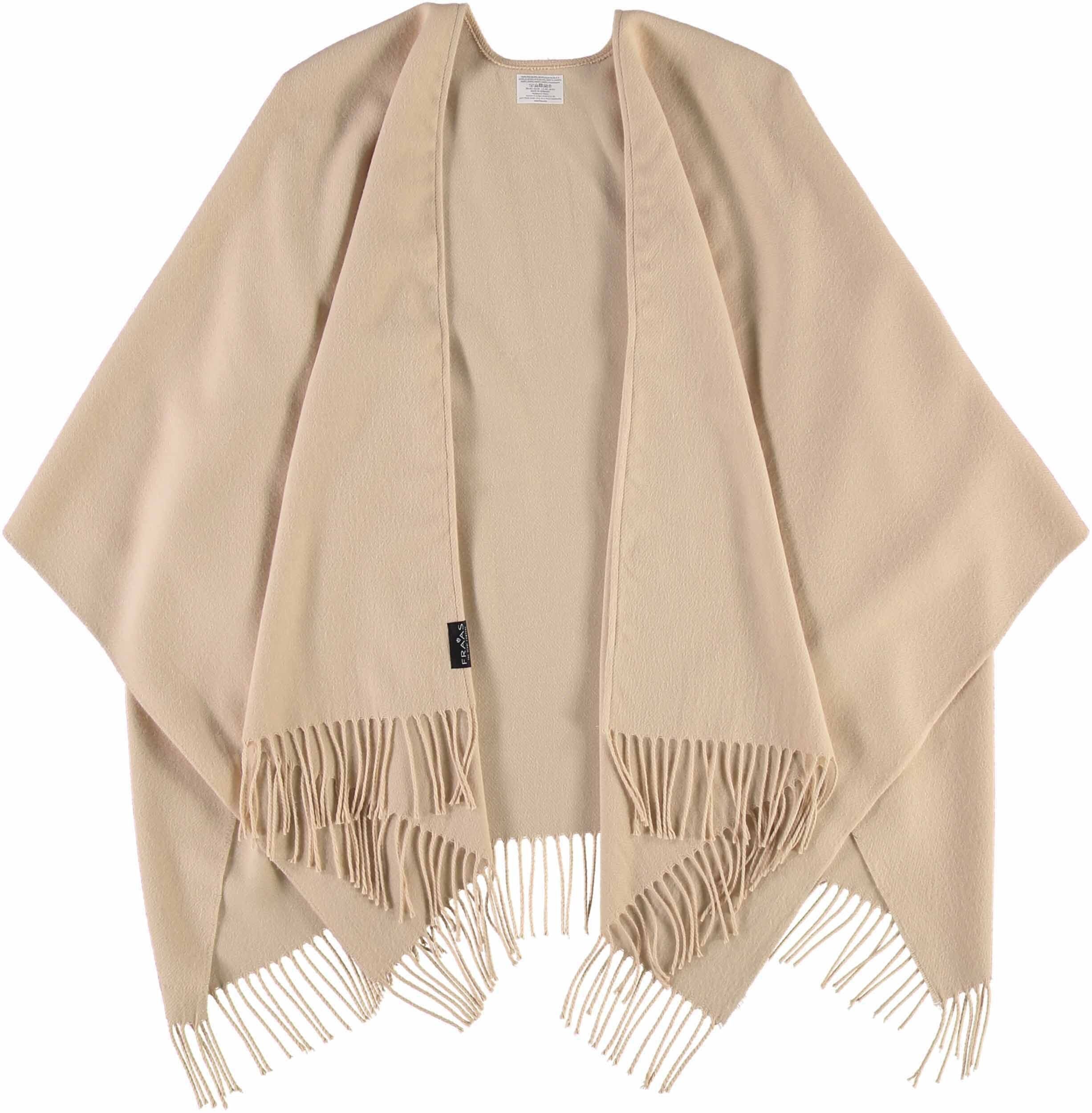 beige Germany Fraas (1-St) Poncho Poncho Polyacryl in Made