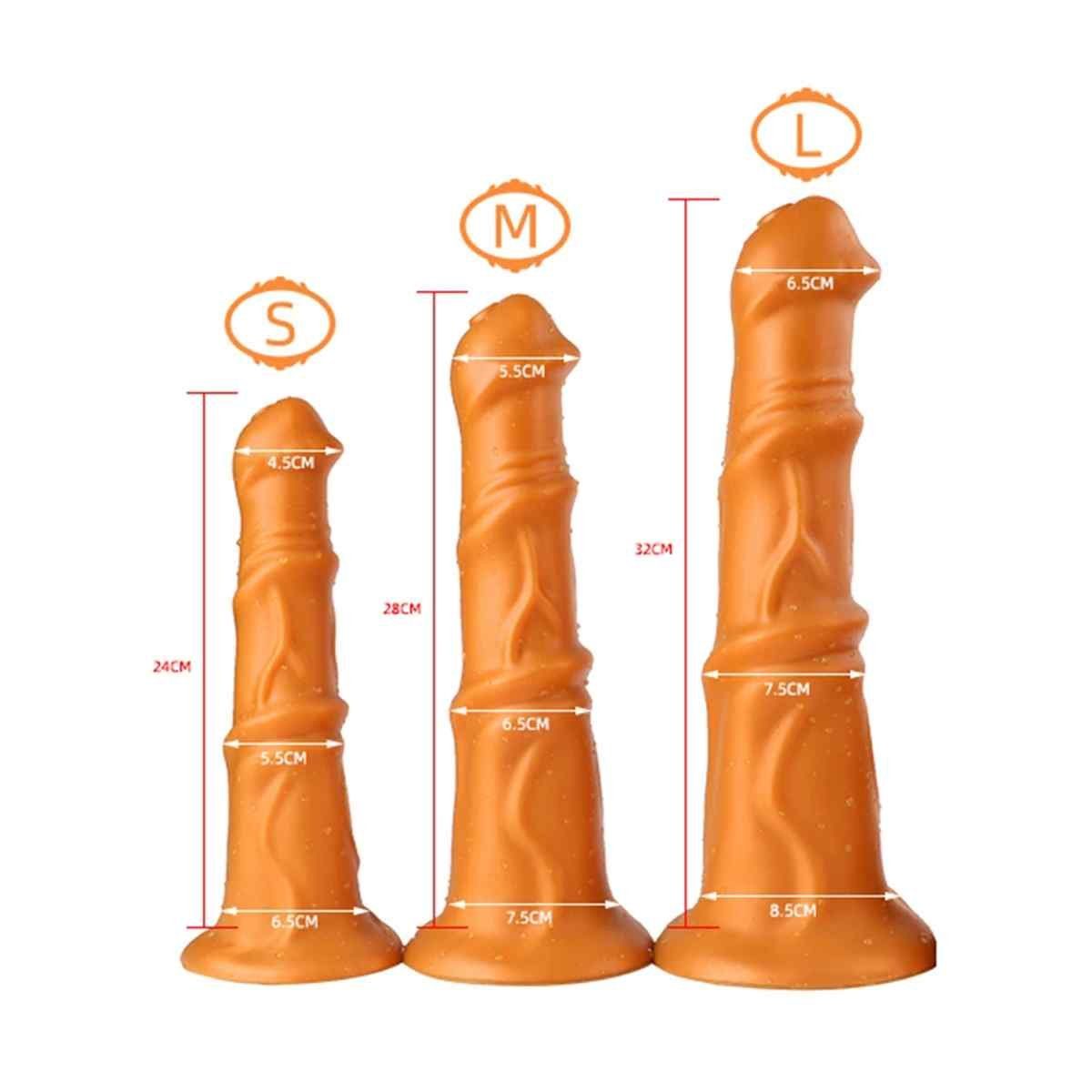 elastischer Monsterdildo Dildo KIOTOS cm, Beast - M 28 Goldplay