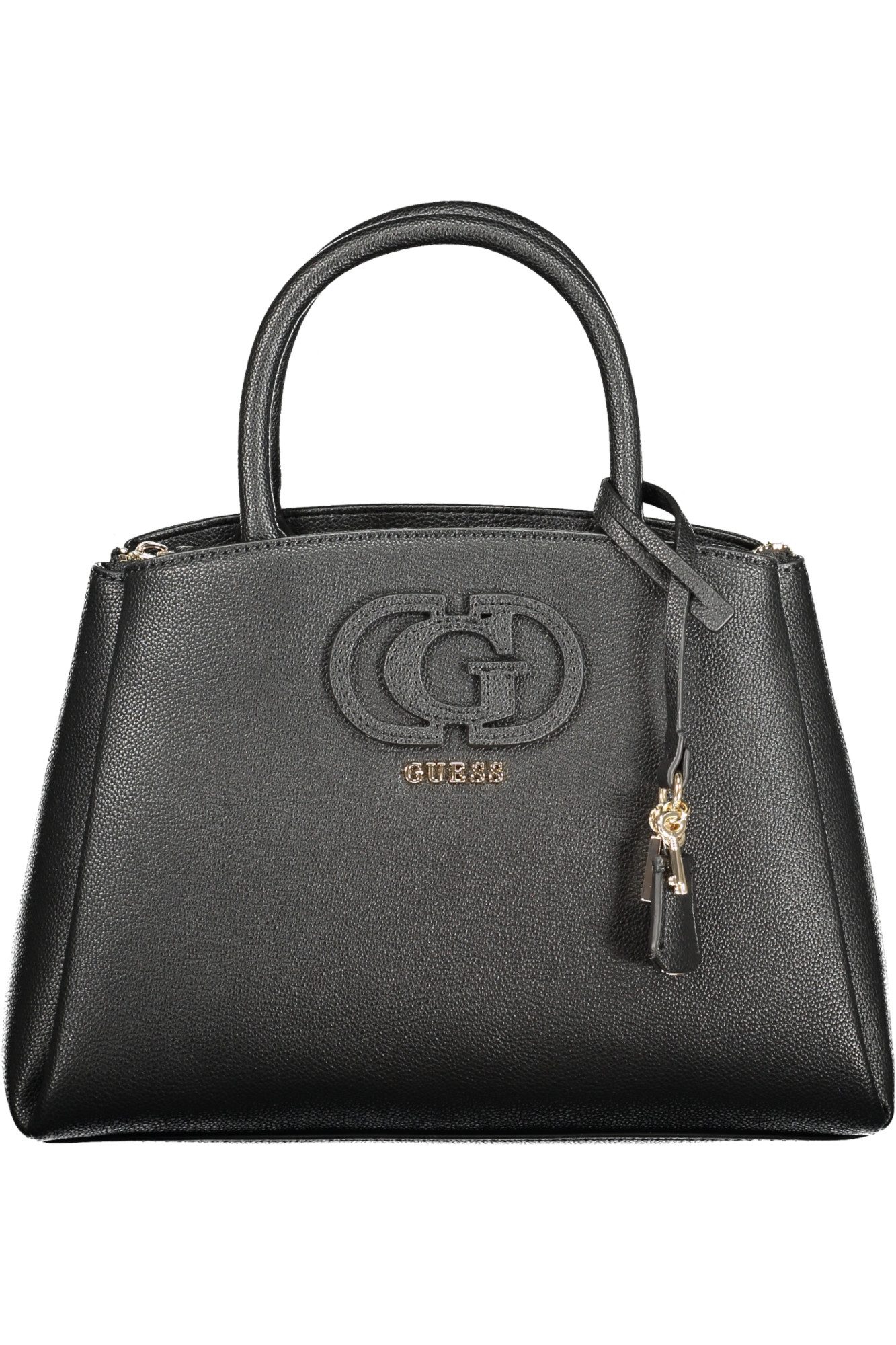 GUESS JEANS Umhängetasche, Stylische Damenhandtasche: Schwarz, vielseitig & praktisch mit Logo