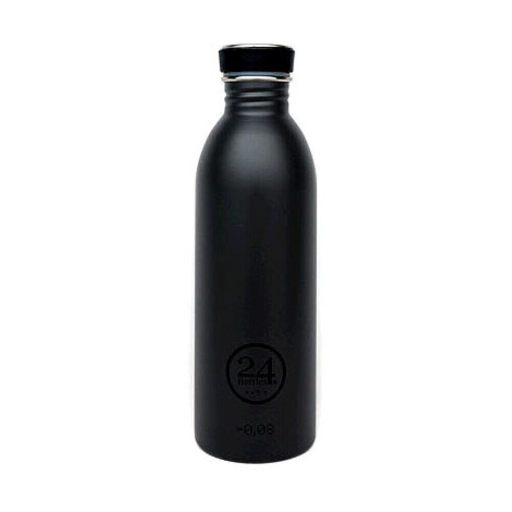 24 Bottles Trinkflasche Trinkflasche 0,5 l Urban Bottle Tuxedo Black, Trinkflasche, Ø6,5cm, 18/8 Edelstahl, schwarz