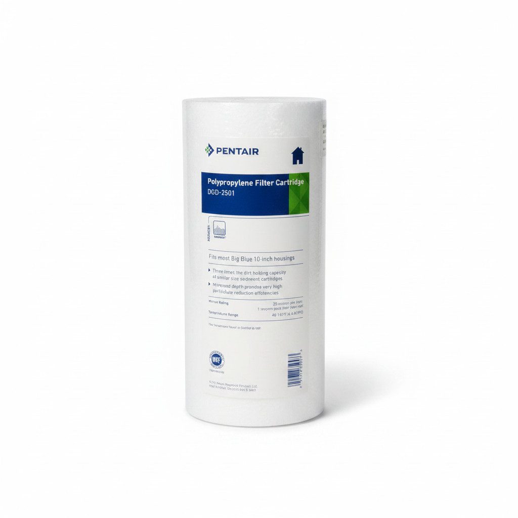 Pentair Wasserfilter, 8x / Pentek DGD-2501 25/1 μm 10" BigBlue 155359-43