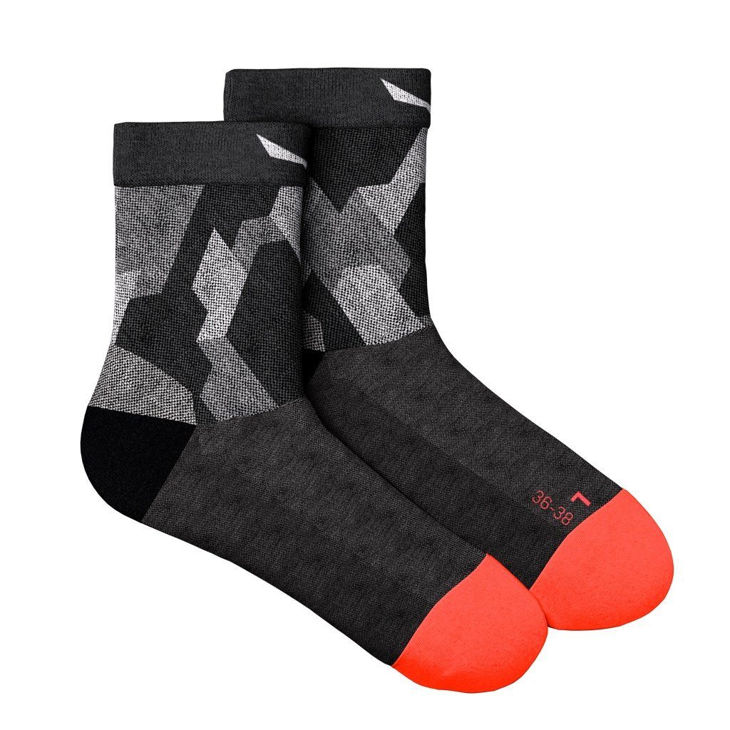 Salewa Kurzsocken Trekkingsocke Pedroc Camo Merino (strapazierfähige, atmungsaktiv)