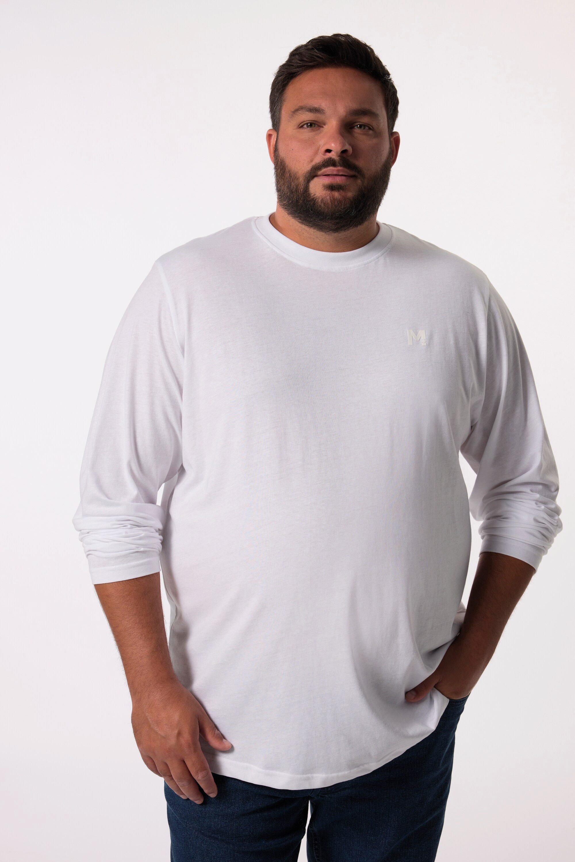 Men Plus T-Shirt Men+ Langarmshirt Basic günstig online kaufen