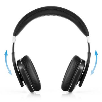 CSL Bluetooth-Kopfhörer (mit Mikrofon & Noise Reduction, BT4.0 + 3,5mm Buchse / Alu gebürstet)