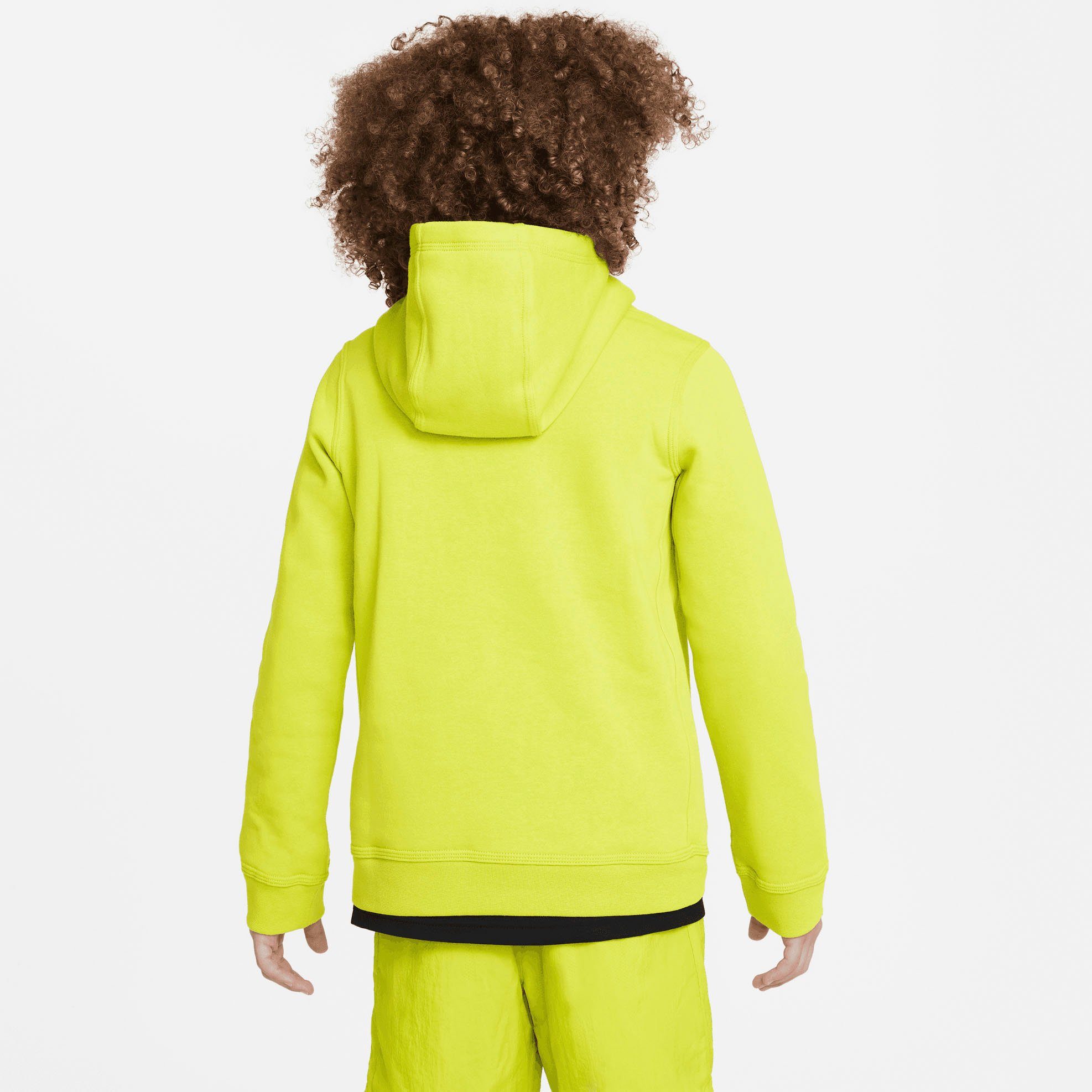 Big Pullover Hoodie Nike Sportswear grün Kids' Club Kapuzensweatshirt