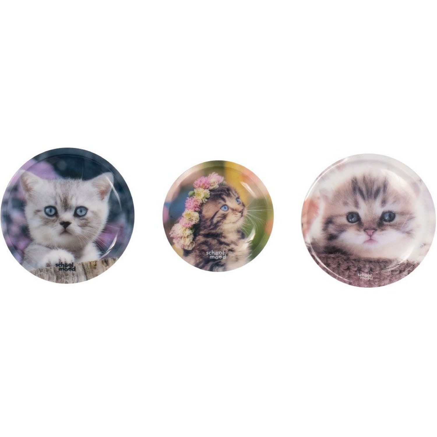 SCHOOL-MOOD® Schulranzen 3er Patchy-Set Lina Kätzchen