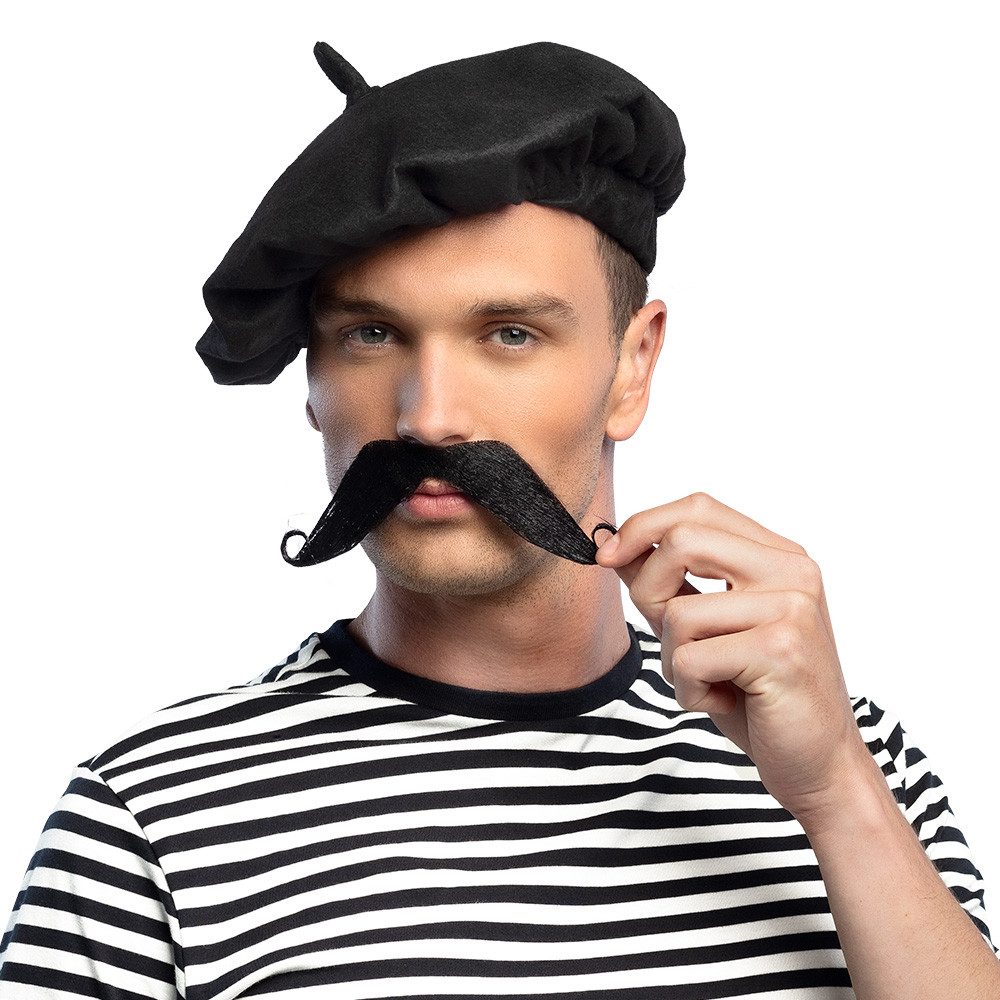 Boland Schnurrbart Für Comedy-Kostüm – Schwarzer Comedian-Schnauzer, One Size