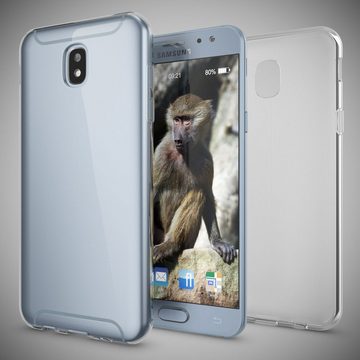 Nalia Smartphone-Hülle Samsung Galaxy J5 (2017), Klare Silikon Hülle / Extrem Transparent / Durchsichtig / Anti-Gelb