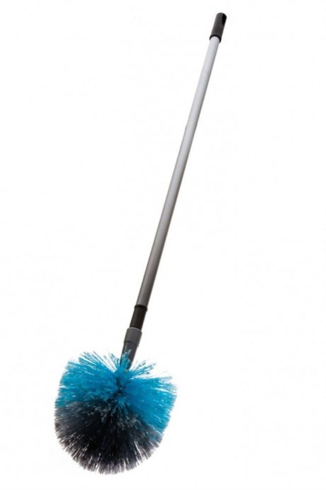 BawiTec Staubwedel Eckenbesen Staubbiene mit Teleskopstiel Staubwedel Wandbesen Stiel, verstellbar/ausziehbar